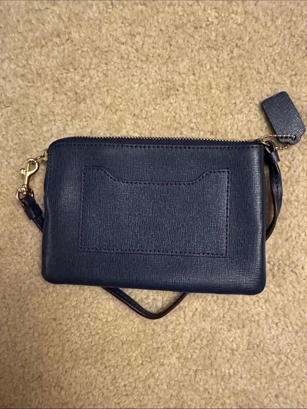 Coach compact saffiano